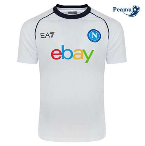 Peamu - Maillot foot Naples Blanc 2023/24 grossiste