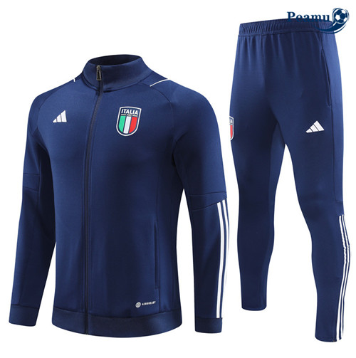Peamu - Maillot foot Veste Survetement Italie Bleu 2023/24 discout
