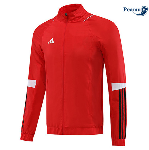 Peamu - Maillot foot Coupe Vent Adidas Rouge 2023/24 discout