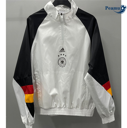 Peamu - Maillot foot Coupe Vent Allemagne Blanc 2023/24 grossiste