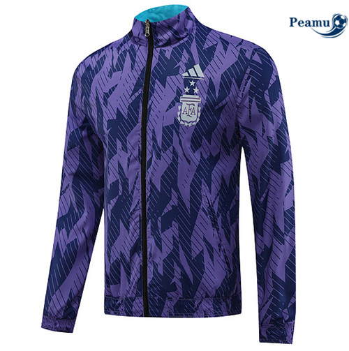 Peamu - Maillot foot Coupe Vent Argentine Violet 2023/24 discout