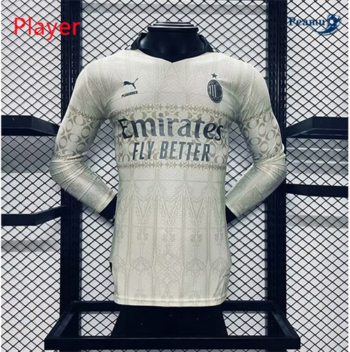 Maillot foot AC Milan Player Version Special Manche Longue Blanc 2024-2025