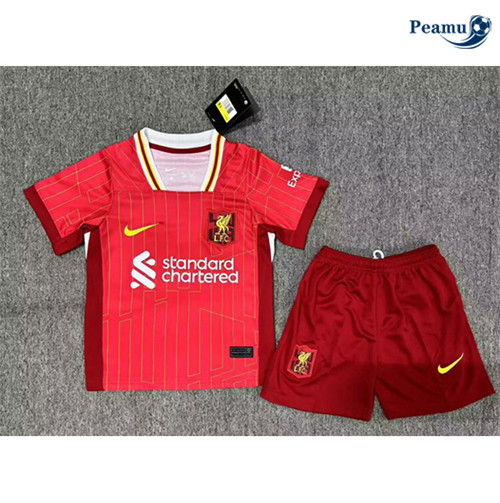 Maillot foot Liverpool Enfant Domicile Rouge 2024-2025