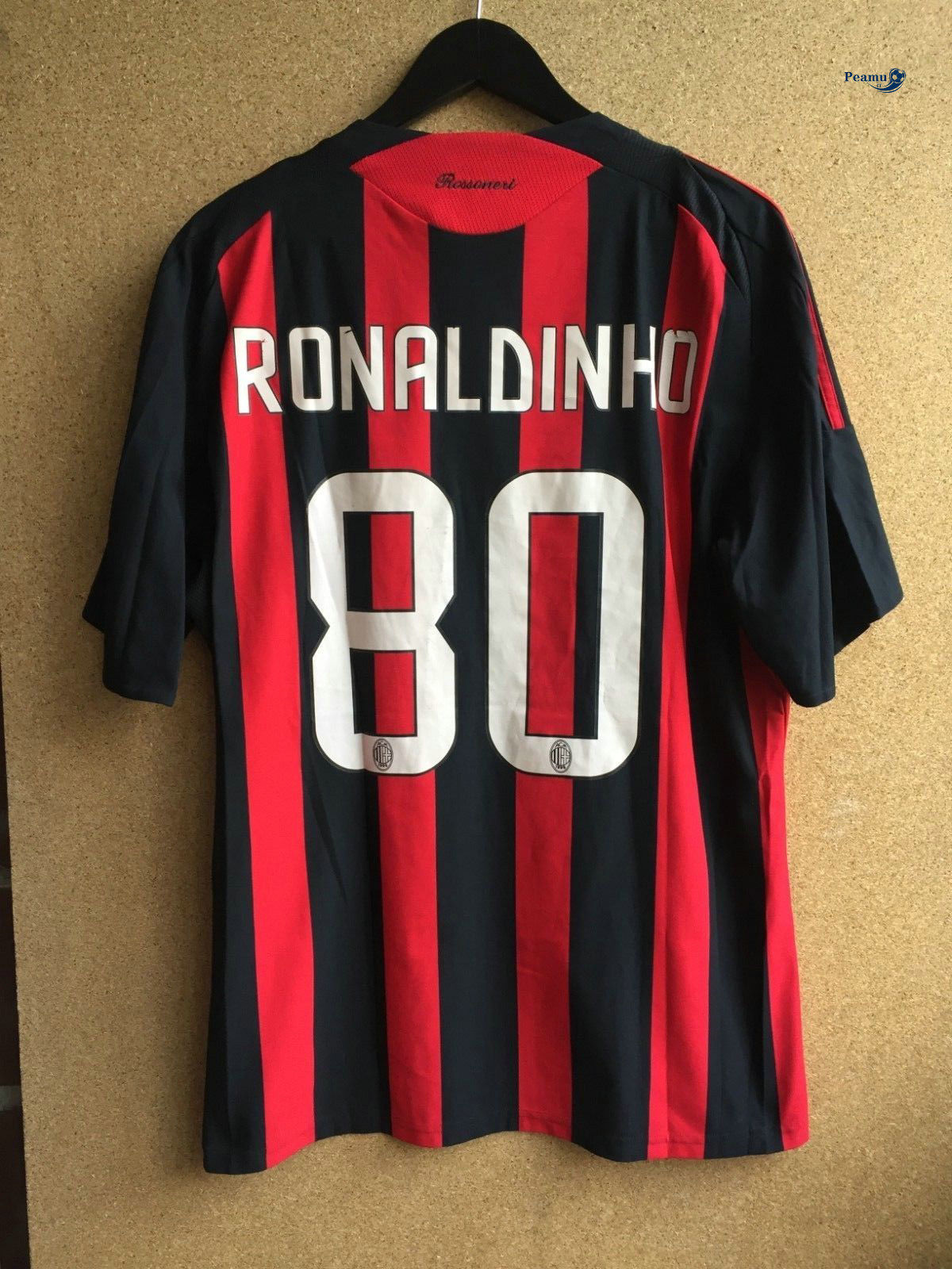 Classico Maglie AC Milan Domicile (80 Ronaldinho) 2008-09