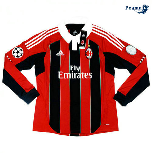 Classico Maglie AC Milan Manche Longue Domicile 2012-13