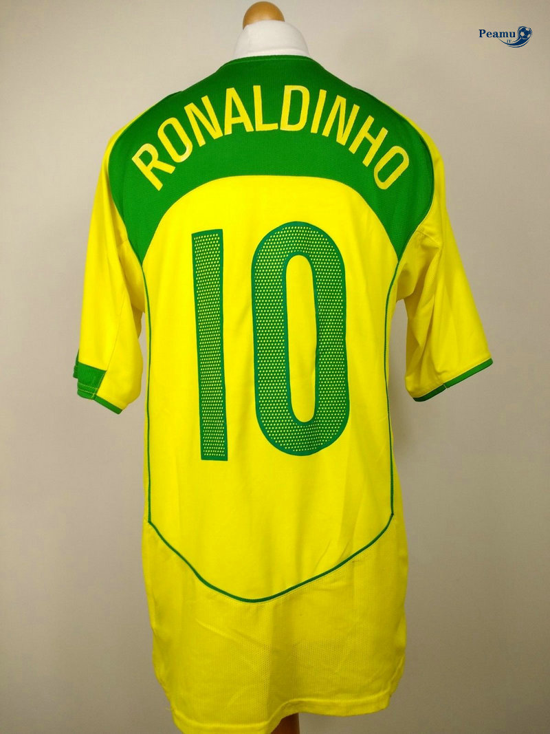 Classico Maglie Brésil Domicile (10 Ronaldinho) 2004