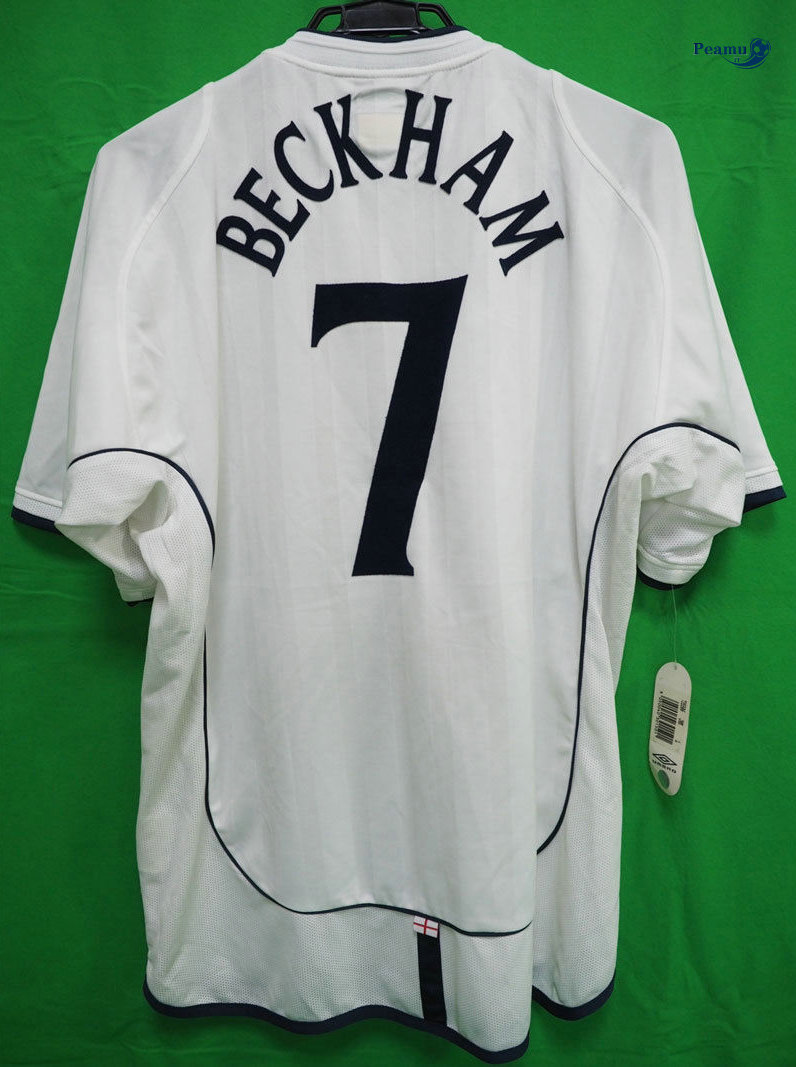 Classico Maglie Angleterre Domicile (7 Beckham) Coppa Del Mondo 2002