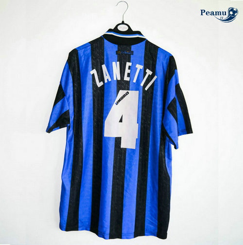 Classico Maglie Inter Milan Domicile (4 Zanetti) 1997-98