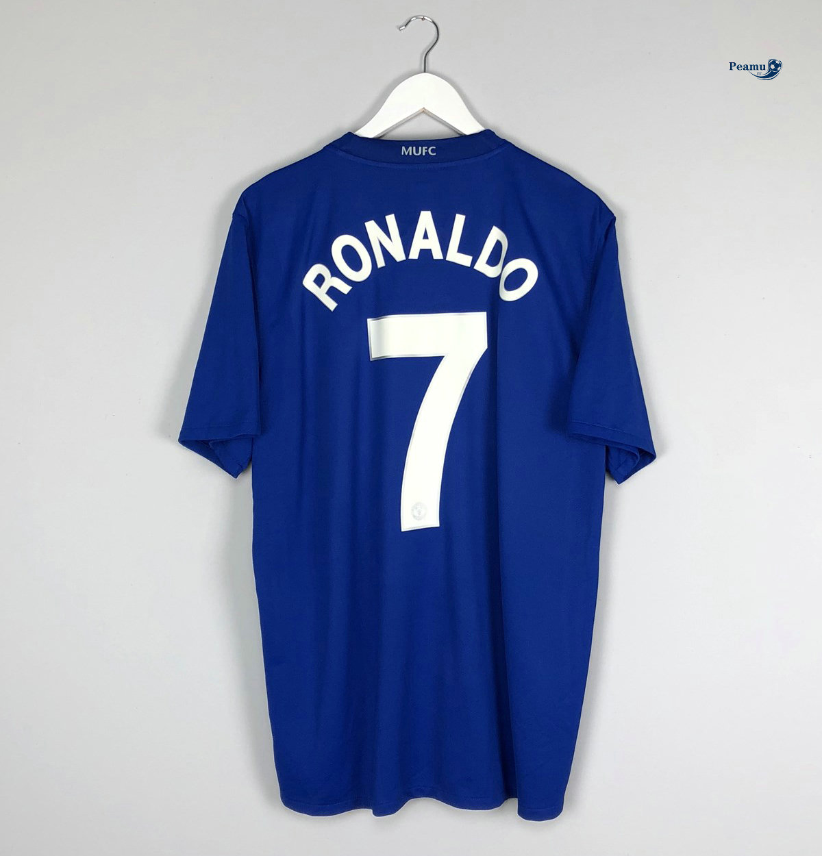 Classico Maglie Manchester United Exterieur Bleu clair (7 Cristiano Ronaldo) 2008-09