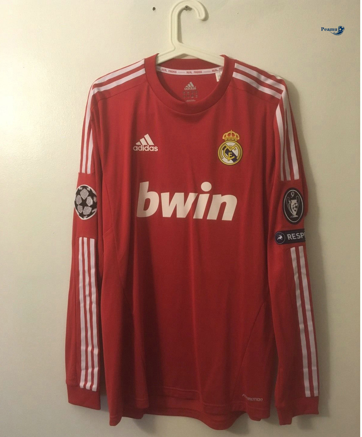 Classico Maglie Real Madrid Manche Longue Third Rouge 2011-12