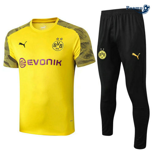 Kit Maillot Entrainement Borussia Dortmund + Pantalon Jaune/Noir 2019-2020
