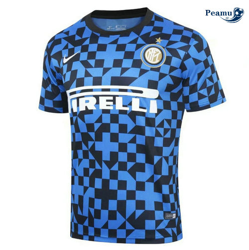 Kit Maillot Entrainement Inter Milan + Pantalon Bleu clair/Noir 2019-2020 M021