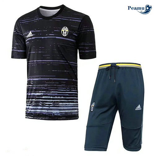 Kit Maillot Entrainement Juventus + Pantalon Noir/Bianco 2019-2020