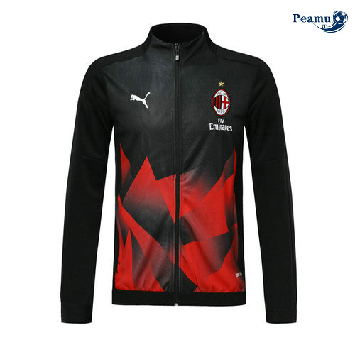 Veste foot AC Milan Noir/Rouge 2019-2020 M001