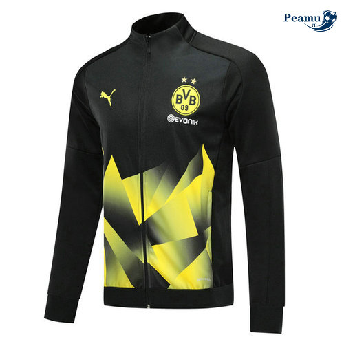 Veste foot Borussia Dortmund Survetement NoirJaune 2019-2020