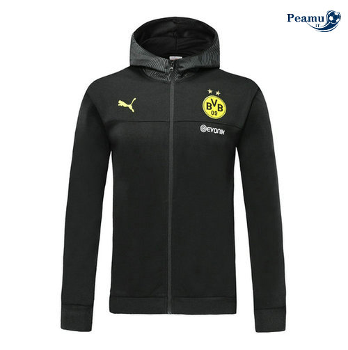 Sweat à capuche Calcio Noir Borussia Dortmund 2019-2020