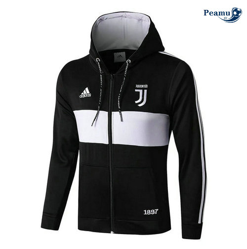 Sweat à capuche Calcio Juventus Noir/Bianco 2019-2020