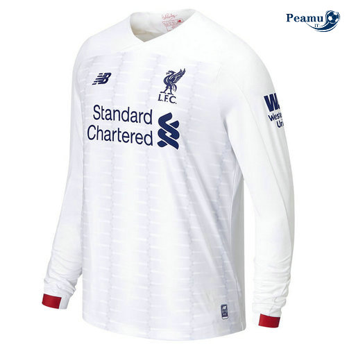 Maillot foot Liverpool Manche Longue Bianco 2019-2020