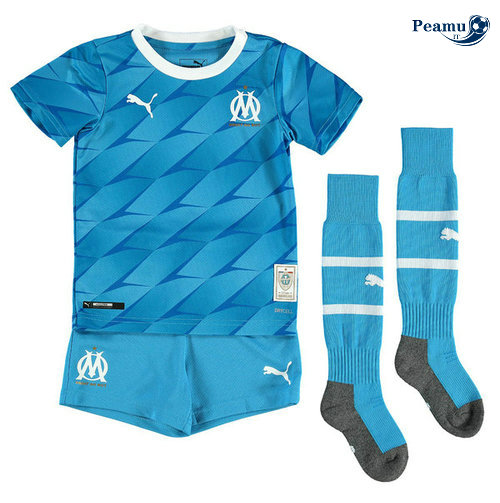 Maillot foot Marseille Enfant Exterieur Bleu clair 2019-2020
