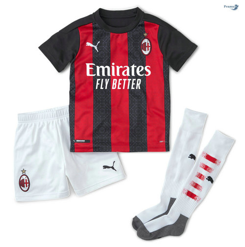 Maillot foot AC Milan Enfant Domicile 2020-2021