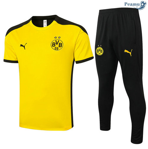 Kit Maillot Entrainement Borussia Dortmund + Pantalon Jaune 2020-2021