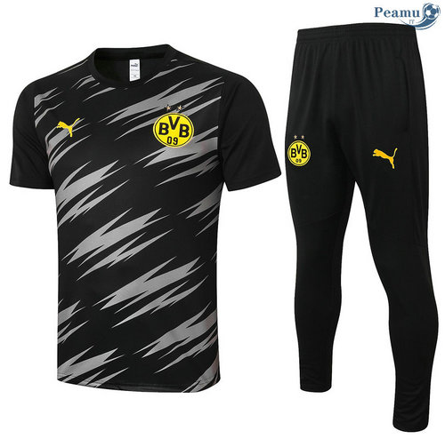 Kit Maillot Entrainement Borussia Dortmund + Pantalon Noir 2020-2021