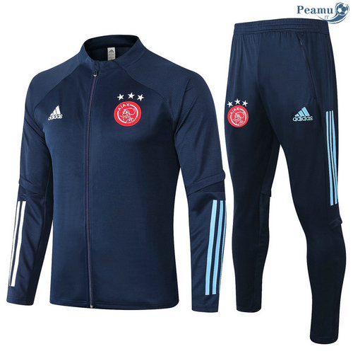 Veste Survetement AFC Ajax Bleu Marine 2020-2021