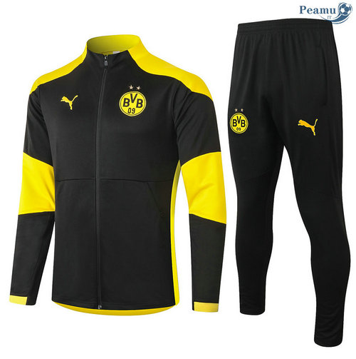 Veste Survetement Borussia Dortmund Noir 2020-2021
